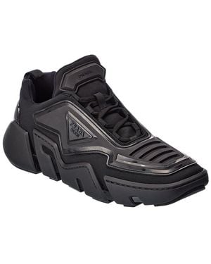Prada Tech Nylon & Rubber Trainer - Black