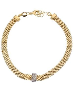 Meshmerise 18K Over 0.06 Ct. Tw. Diamond Bracelet - Metallic