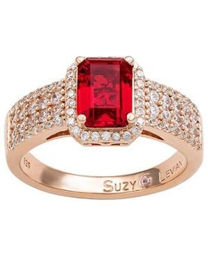 Suzy Levian CZ Jewelry Suzy Levian Cz Cocktail Ring - Pink
