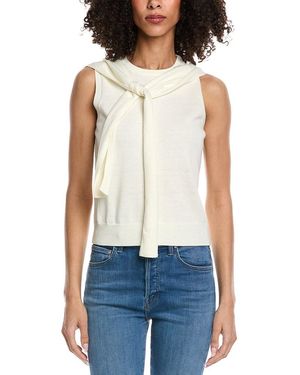 Vince Camuto Shoulder Wrap Top - Blue