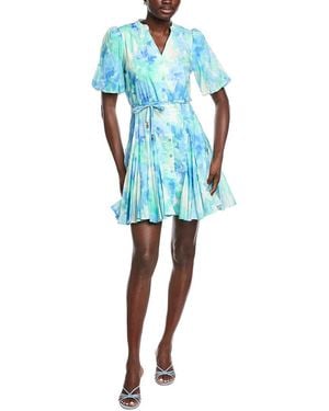 Taylor Printed Mini Dress - Blue