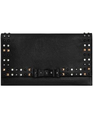 Rebecca Minkoff Bowie Studded Leather Wallet Clutch - Black