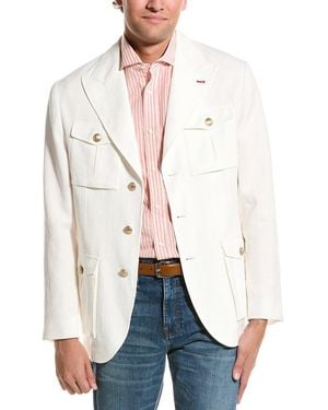 Brunello Cucinelli Linen Jacket - White