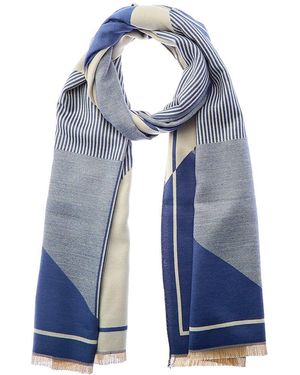 Saachi All About The Angles Reversible Scarf - Blue