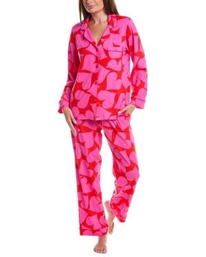 Bedhead X Trina Turk 2Pc Pyjama Set - Red