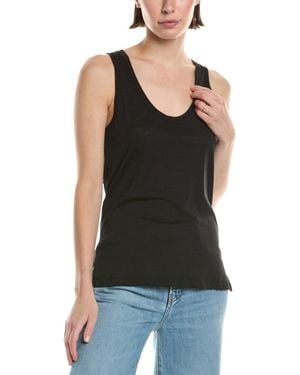 Vince Easy Scoop Neck Tank - Black
