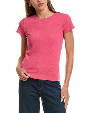 NIC+ZOE Speckled Crewneck T-Shirt - Red