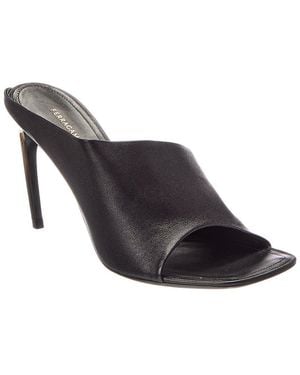 Ferragamo Nymphe 85 Leather Sandal - Black