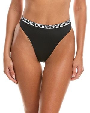 lemlem Lena High-Leg Bikini Bottom - Black