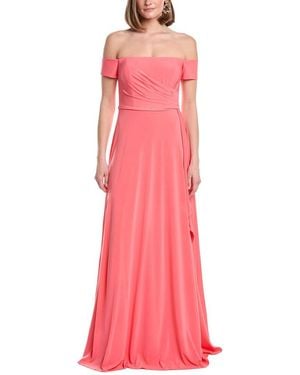 Rene Ruiz Paisley A-Line Gown - Pink