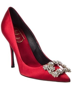 Roger Vivier Satin Pump - Red