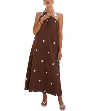 LOEY Midi Dress - Brown