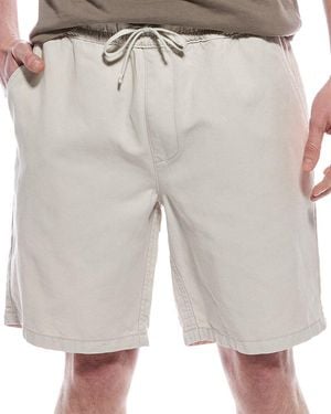 AllSaints Hanbury Linen-Blend Short - Grey