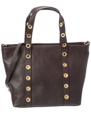 Isabella Rossetti Stella27 Leather Studded Tote - Brown