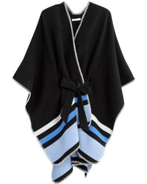 Shiraleah Twila Belted Cape - Black