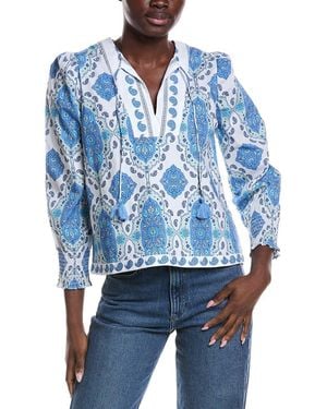 Sail To Sable Tassel Front Top - Blue