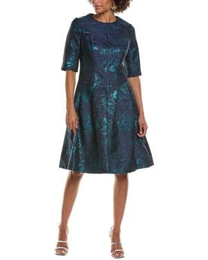 Teri Jon A-line Dress - Blue