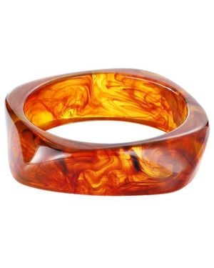 Adornia Chunky Tortoise Cuff Bracelet - Orange