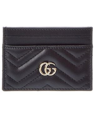Gucci Gg Marmont Leather Card Case - Black