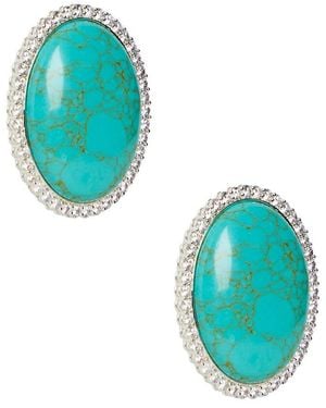 retroféte Stone Stud Earrings - Blue