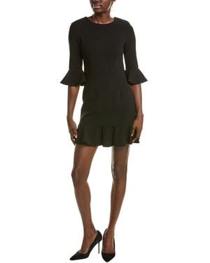 Black Halo Brooklyn Ruffle Sheath Dress - Black