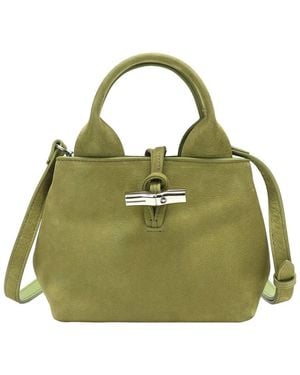 Tiffany & Fred Paris Tiffany And Fred Paris Elegant Mini Suede Leather Satchel - Green