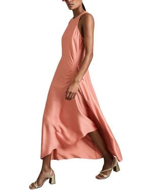 Reiss Anessa Waist Detail Dress - Pink