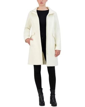 Cole Haan Novelty Wool Medium Jacket - Natural