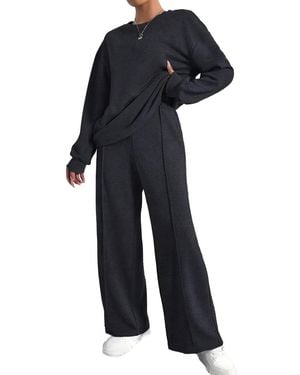 Lily Kim Set (Sweatshirt & Pants) - Gray