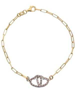 Meshmerise 18K Over 0.12 Ct. Tw. Diamond Bracelet - Metallic