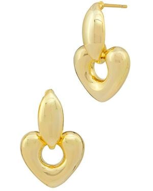 Savvy Cie 18K Plated Dangle Earrings - Metallic