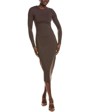 Susana Monaco Stretch Midi Dress - Brown