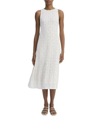 Vince High Neck Dress - White