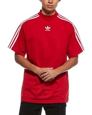 Balenciaga X Adidas Oversized Graphic T-Shirt - Red