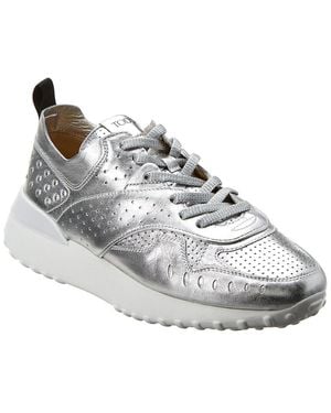 Tod's Tods Metallic Leather Trainer - White