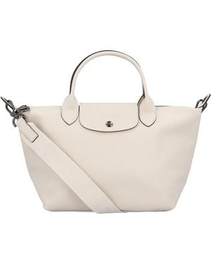Longchamp Le Pliage Xtra Small Leather Handbag - Natural