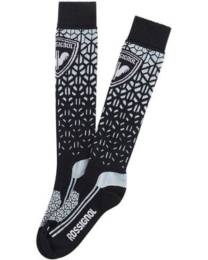 Rossignol Wool & Silk-Blend Sock - Black