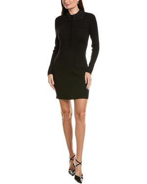 Ellen Tracy Rib Dress - Black