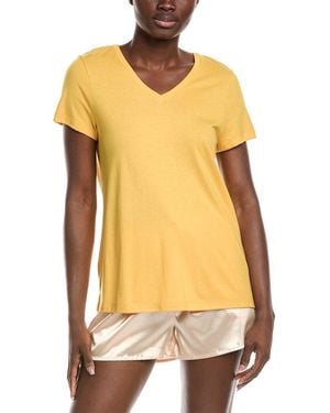 Hanro Sleep & Lounge Relaxed V-neck T-shirt - Yellow