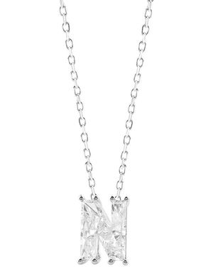 Ethos Creations Brilliant Bloom 14K 1.45 Ct. Tw. Lab-Grown Diamond Initial Pendant - White