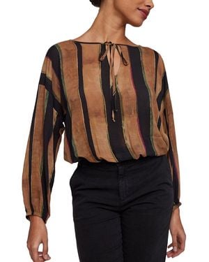 Bella Dahl Tie Up Pullover Top - Black