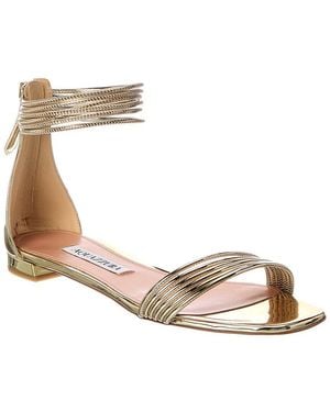Aquazzura Patent Sandal - Metallic