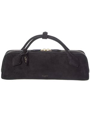 Alaïa Alaïa Le Teckel Suede Clutch - Blue