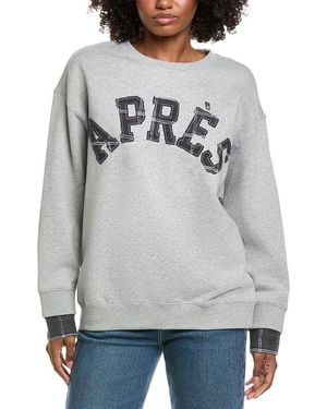 Vintage Havana Apres Applique French Terry Sweatshirt - Grey