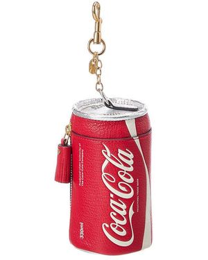 Anya Hindmarch Coca Cola Leather Coin Purse - Red