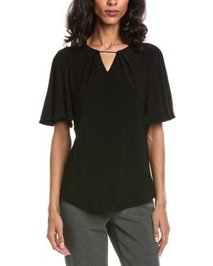 Anne Klein Bell Sleeve Top - Black