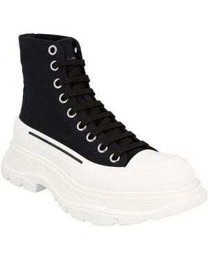 McQueen Canvas Tread Slick Boot, Never Worn (Authentic Pre- Loved) - Black