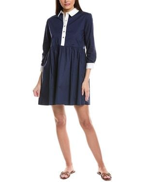 Duffield Lane Aiden Shirtdress - Blue