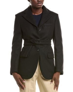 Officine Generale Officine Generale Erica Padded Wool-blend Jacket - Black