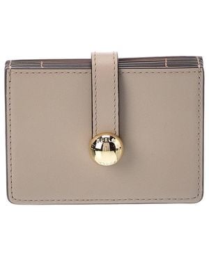 Furla Sfera Leather Card Case - Grey